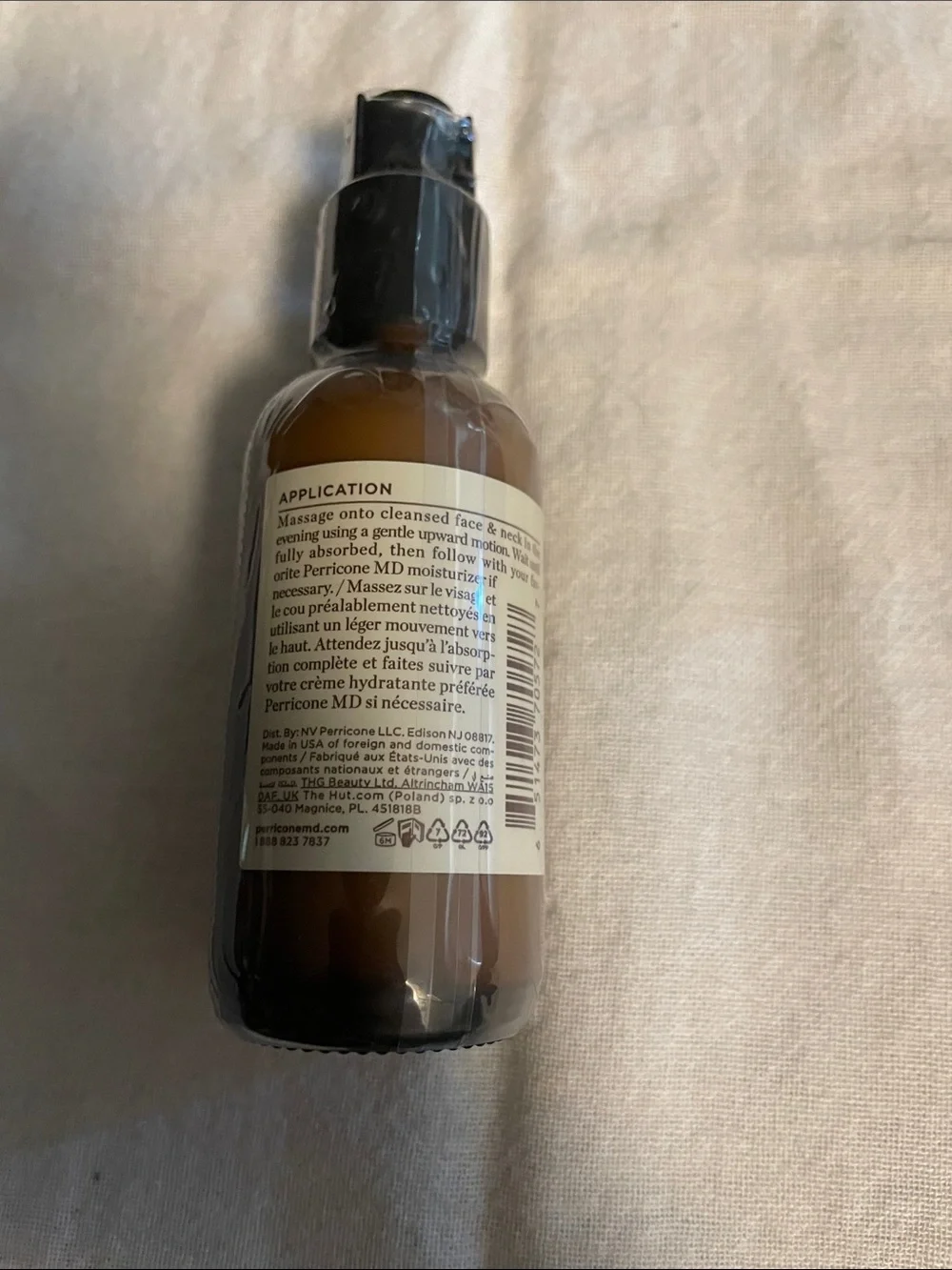 Perricone MD Firming Evening Repair – Brown and Black Pump Bottle